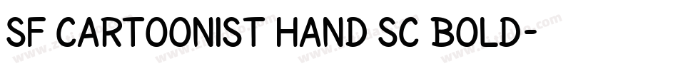 SF Cartoonist Hand SC Bold字体转换